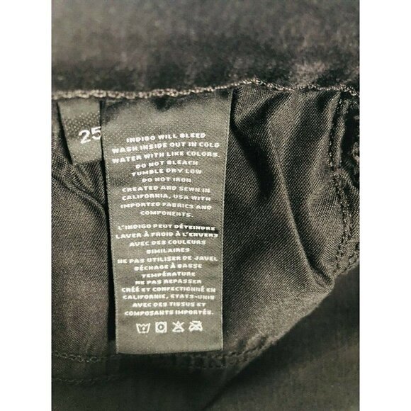 J Brand Womens 620 JB001609 Teared Raw Slim Skinny Jeans 25 Nevermore Destruct - Picture 7 of 12